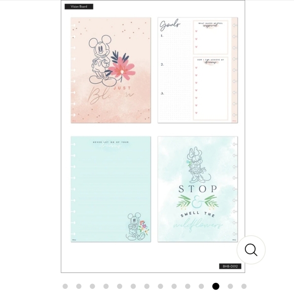 The Happy Planner Disney Be Happy Box Set Bundle Let your dreams blossom - Picture 6 of 6